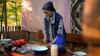 LIFE of a beautiful girl high in the mountains Cooking lunch [upl. by Amato]