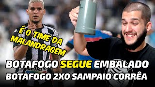 BOTAFOGO SEGUE EMBALADO BOTAFOGO 2X0 SAMPAIO CORRÊA [upl. by Nosnar]