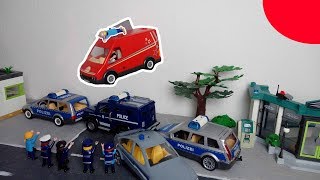 Rasante Verfolgung  Verfolgungsjagd  Playmobil Polizei Film deutsch  stop motion  Plegus [upl. by Bertelli]