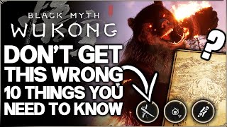 Black Myth Wukong  10 IMPORTANT Things You NEED to Know Before Playing  Spoiler Free Tips amp Guide [upl. by Meraree597]