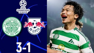 Celtic vs RB Leipzig  Highlights  Champions League 2024 [upl. by Akenat]