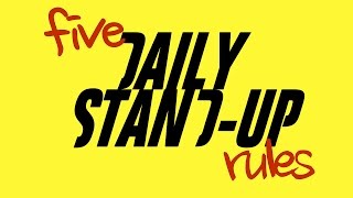 5 basic rules for Daily StandUp [upl. by Kcirret469]