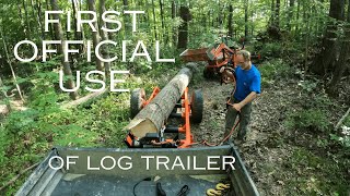 Official First Use of Log Trailer behind RTV1120 [upl. by Kal]