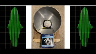 Tuned Resonant CW SPEAKER  open baffle  using a 4 inch woofer laying inside an aluminum WOC Lid [upl. by Mit]