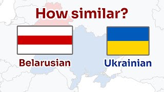 How similar are Ukrainian and Belarusian  POL UKR BEL SUBTITLES [upl. by Svirad223]