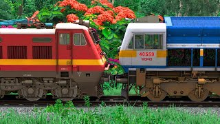 WDP4D to WAP4 LOCOMOTIVE CHANGE  BUMPY RAILROAD  Train Simulator  Railwork  NTG GAMING [upl. by Lerrad]