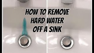 How to remove hard water stain with a pumice stone [upl. by Neelyad654]