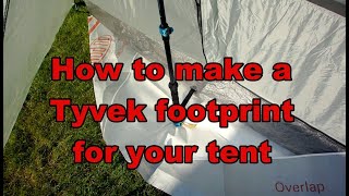 Make a Tyvek Footprint for your Tent [upl. by Oiluig730]