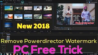 How To Remove Powerdirector Watermark  Edited by Powerdirector PC Free Trick [upl. by Eenafets]