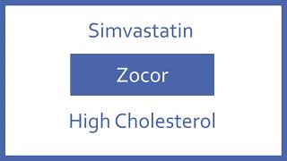 Simvastatin Pronunciation  Generic Name Brand Indication Top 200 Drugs PTCB NCLEX Test Prep [upl. by Cod]