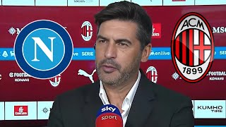 MIO DIO GUARDA COSA HA DETTO FONSECA DOPO LA SCONFITTA CONTRO IL NAPOLI NOTIZIE DEL MILAN [upl. by Colombi860]