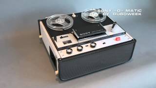 Sony Reel To Reel SonyOMatic Vintage Tape Recorder Demo [upl. by Ecyla]