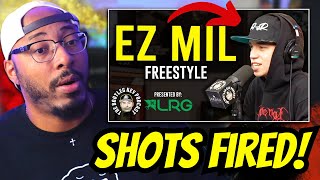 SHOTS FIRED  Ez Mil Freestyle on The Bootleg Kev Podcast Reaction [upl. by Enilec183]