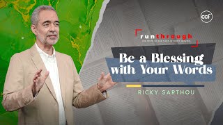 Be a Blessing With Your Words  Ricky Sarthou  Run Through [upl. by Nylave156]