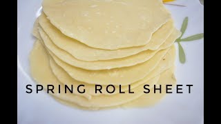 How To Make Spring Roll Sheets  In Hindi  Homemade Spring Roll Wrappers  Engineers Kitchen [upl. by Enimsaj]