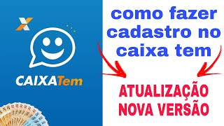 como fazer cadastro no caixa tem [upl. by Emlynn]