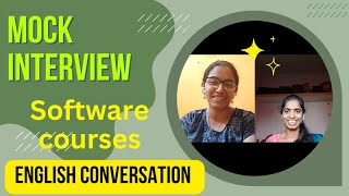 Interview questions software jobs and coursesEnglish conversation English speaking practice [upl. by Boycie]