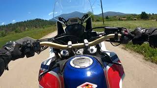 Honda CRF 1000 2Up Exploring Central Evia [upl. by Einahpehs]