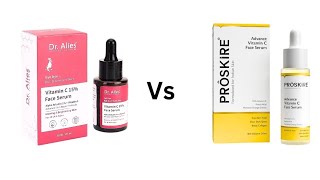 Dr alies vitamin c serum vs Proskier vitamin c serum [upl. by Orgalim]