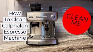 How To Clean Calphalon Espresso Machine  Descaling [upl. by Eibbed]