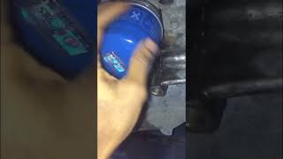 Oil Filter Fix☝👍 oilfilter mechenic automobile cars working hyundai [upl. by Suivatco]