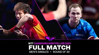 FULL MATCH  Lin Gaoyuan vs Benedikt Duda  MS R32  WTTMontpellier 2024 [upl. by Kirad741]