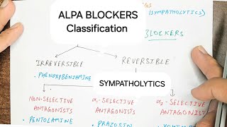 Alpha blockers Classification  Antiadrenergic Drugs  Pharmacology [upl. by Eurydice]