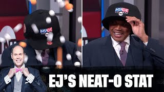 The Fellas Debut Their New Customized Hats 😂🧢  EJs NeatO Stat Of The Night  NBA on TNT [upl. by Inail]