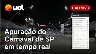 Apuração Carnaval SP AO VIVO veja as notas e a campeã das escolas de samba de São Paulo [upl. by Ailina380]