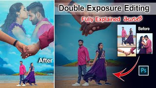 Double Exposure Photo Editing I Outdoor Photo Editing I PHOTOSHOP TELUGU I PHLEARN TELUGU [upl. by Naujit]