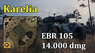 Almost 14000 dmg combined with EBR 105 on Karelia South [upl. by Oleg656]