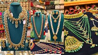 Pakistani Jewellery Navratan Polki Gold Polish 50 OFFER Charminar Ladbazar Hyderabad Market [upl. by Kayley]