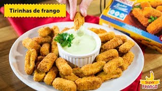 SuperFrango  Receita de tirinhas de frango com molho de ervas [upl. by Dalury]