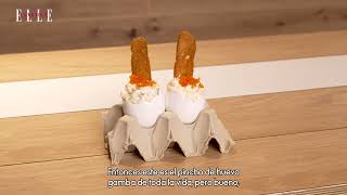 Pintxo de huevo gamba y mahonesa de taberna perretxiCo  Elle Gourmet España [upl. by Aara]