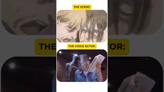 When the voice actors reach the FINAL EPISODE attackontitan aot anime animeedit [upl. by Haelak344]