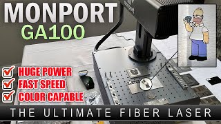 Monport GA100 MOPA Fiber Laser  100W Of ULTIMATE Laser Power [upl. by Noxid749]