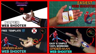 4 Easy SPIDER MAN Web Shooters  4 Amazing Spider Man web shooter  DIY web shooters [upl. by Dagall]