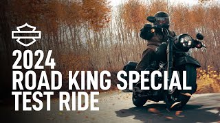 2024 HarleyDavidson Road King Special Test Ride [upl. by Ekenna]