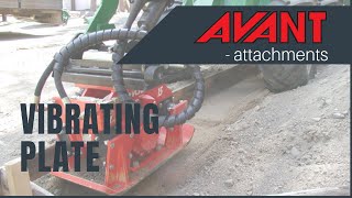 Avant attachments Vibrating Plate [upl. by Enaira641]