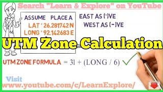 UTM Zone Calculation Formula  31Longitude6 [upl. by Lienaj]