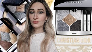 NEW DIOR HOLIDAY 23 MAKEUP SWATCHES REVIEW amp MAKEUP LOOK  Eyeshadow palette Night Walk tutorial [upl. by Anua387]