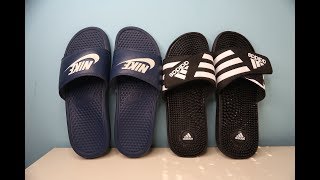 Adidas Vs Nike Slides Is it worth it [upl. by Baryram]