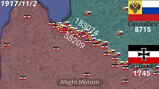 Riga offensive 1917 using Google Earth [upl. by Akinej573]