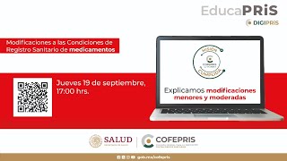 DIGIPRiS trámites digitales de medicamentos Modificaciones Menores y Moderadas [upl. by Selrhc22]