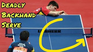 BACKHAND SERVE tutorial  Same motion Different SPIN [upl. by Adiell472]