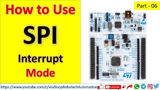 06 STM32 SPI Interrupt Driver with Nucleo board [upl. by Levina]