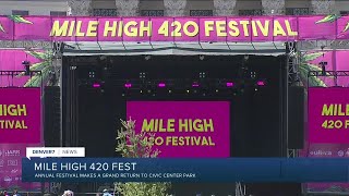 Annual 420 festival makes grand return to Civic Center Park [upl. by Celie]