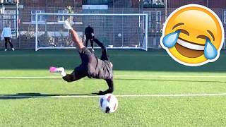 FUNNY FOOTBALL FAILS SKILLS amp GOALS 5 [upl. by Nanahs]