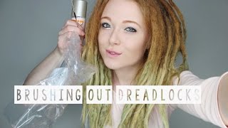 BRUSHING OUT SOME DREADLOCKS AFTER 2 YEARS [upl. by Florin]