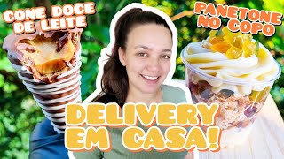 Fiz Cone De Doce De Leite e Panetone No Copo  DELIVERY DE DOCES [upl. by Enilarac]